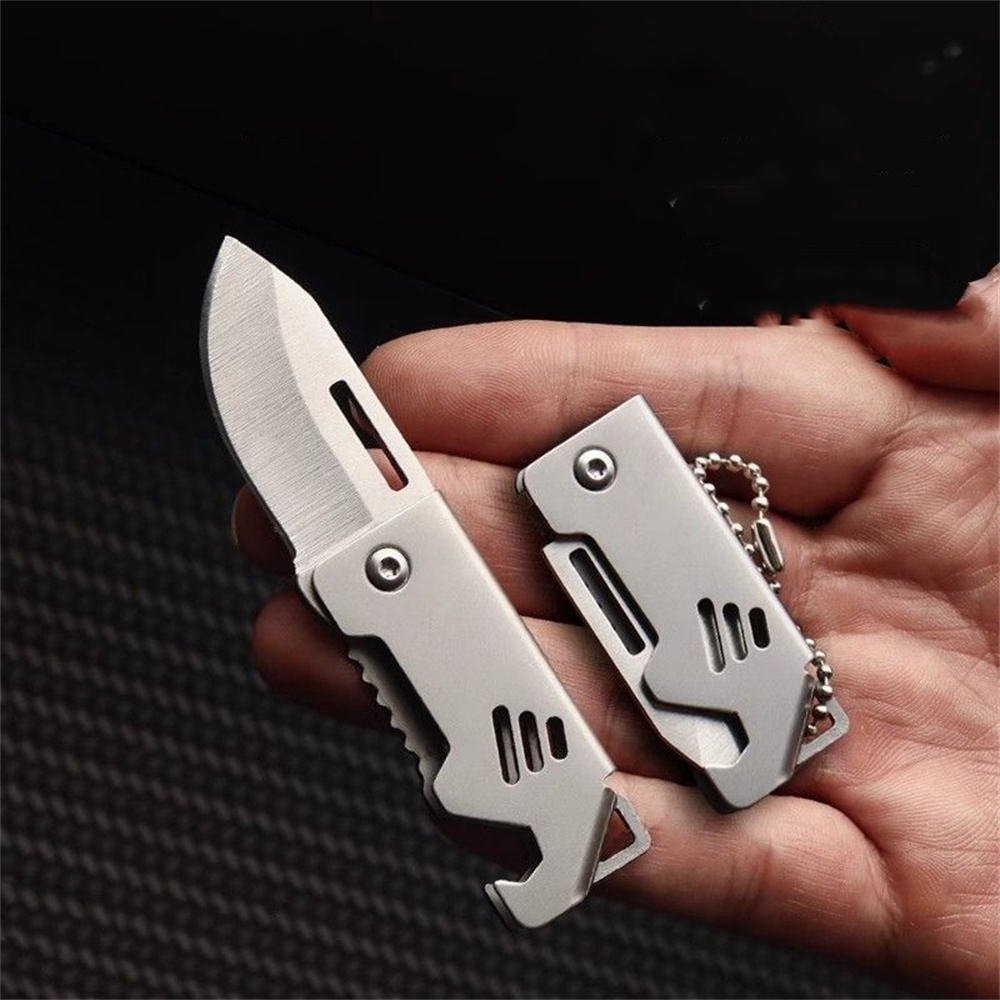 Edc Everyday Carry Knives - Gantungan Kunci Pisau Lipat Portabel Baja