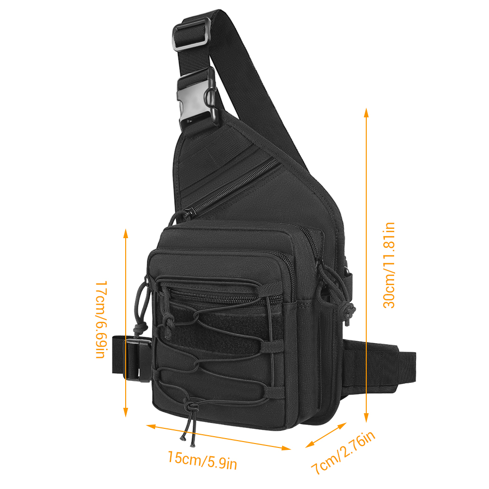 Edc Concealed Carry Sling Bag - Tas Selempang Taktis Tersembunyi, Tas Ransel