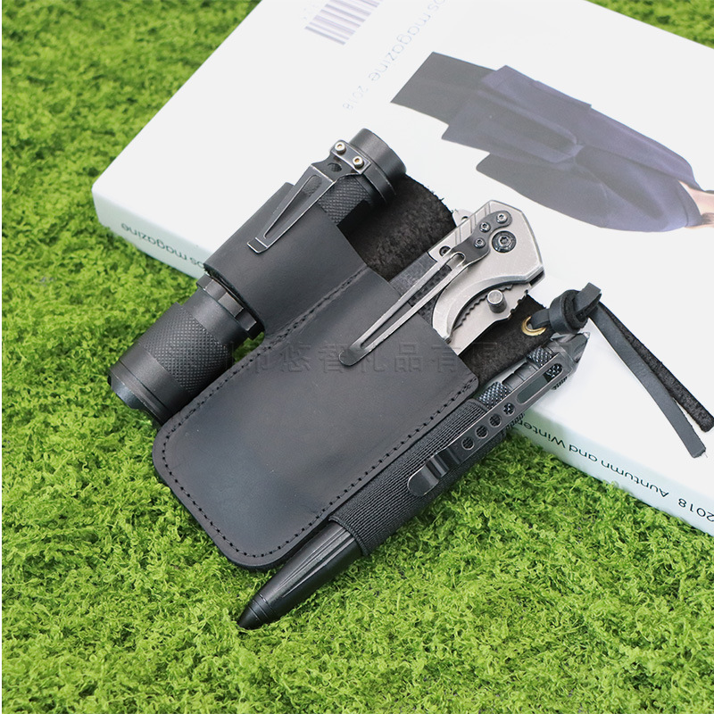 Kantong Alat EDC Kulit, Tempat - Edc Carry Fanny Pack ulasan dan harga