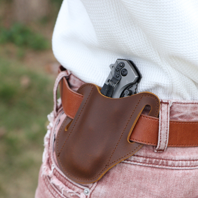 Kantong Alat EDC Kulit, Tempat - Edc Carry Fanny Pack ulasan dan harga