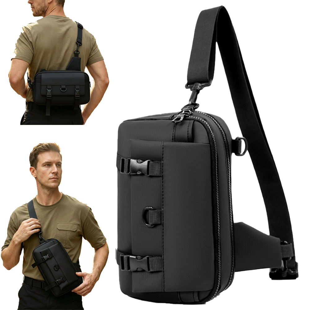 Tas Pistol Taktis Tas Penyimpa - Edc Concealed Carry Sling Bag ulasan dan harga
