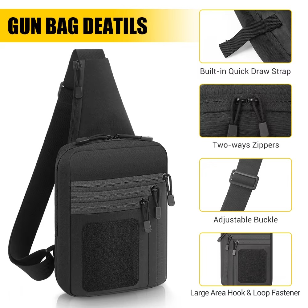 Tas Pistol Taktis, Sarung Pist - Edc Concealed Carry Sling Bag ulasan dan harga