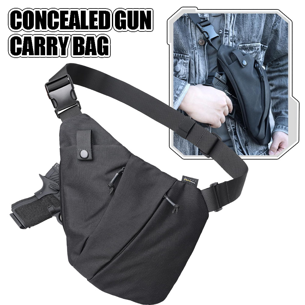 Tas gendong Pistol tersembunyi - Edc Concealed Carry Sling Bag ulasan dan harga